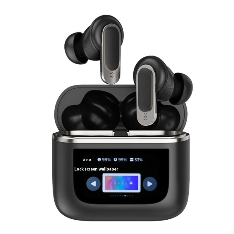 Ultra Long Battery Life Noise Cancelling Smart Screen Bluetooth Earphones V8