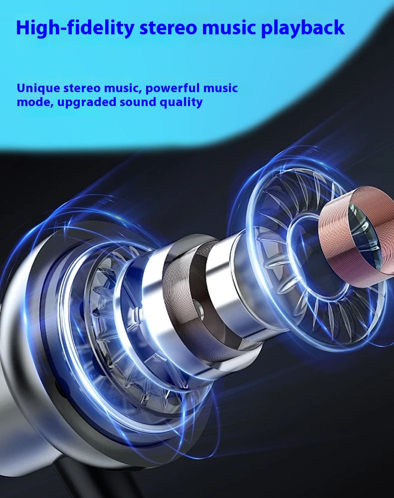 Ultra Long Battery Life Noise Cancelling Smart Screen Bluetooth Earphones V8