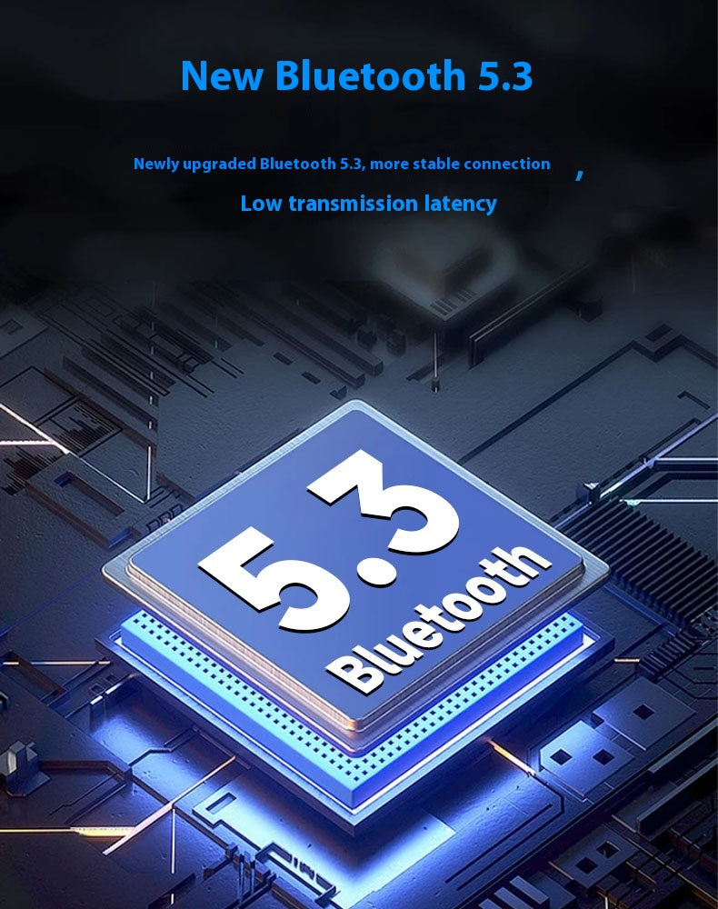 Ultra Long Battery Life Noise Cancelling Smart Screen Bluetooth Earphones V8